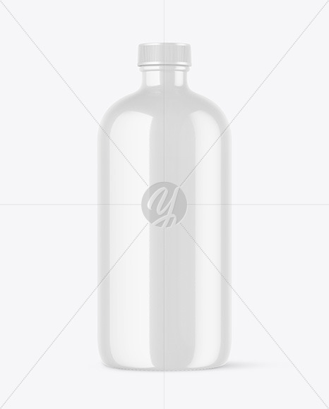 Glossy Bottle Mockup