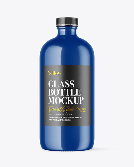 Glossy Bottle Mockup