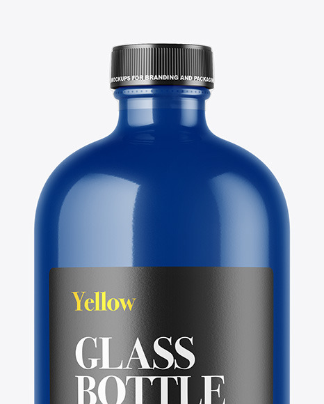 Glossy Bottle Mockup