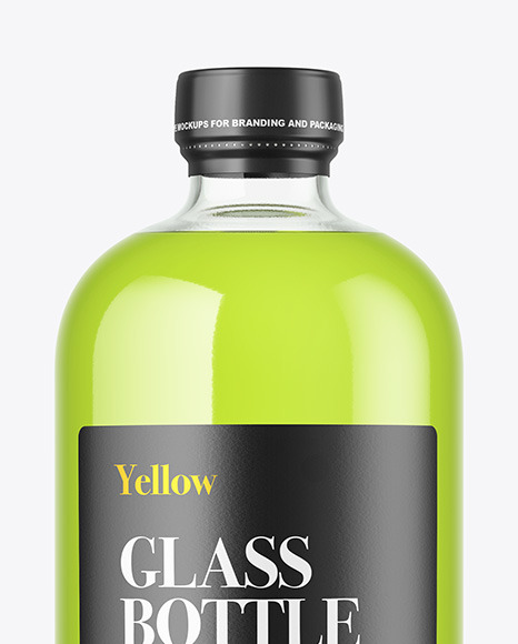 Color Liquid Bottle Mockup