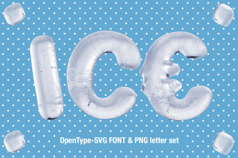 Ice Rounded Font - Drink fonts