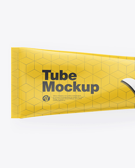 Glossy Cosmetic Tube Mockup