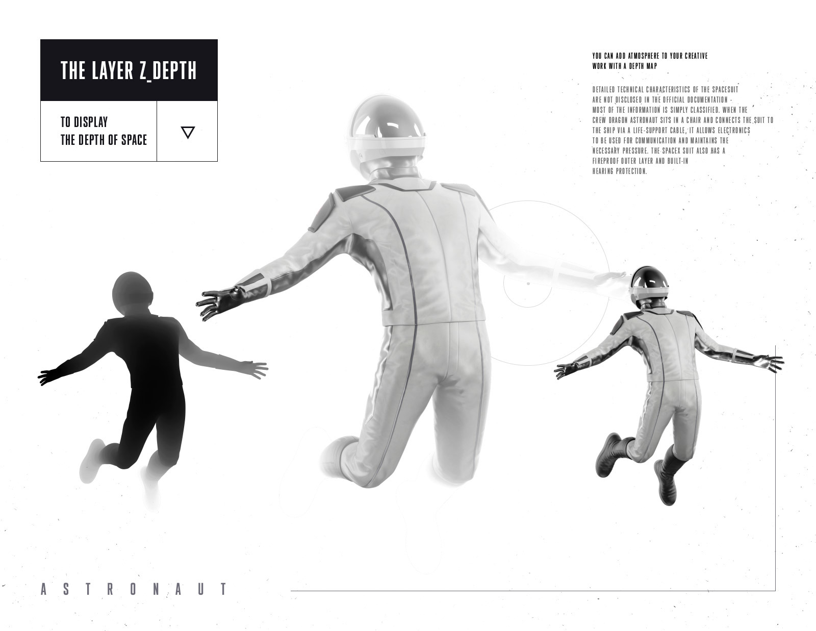 PSD Mockup 3D model SpaceX Astronaut #09 PSD Mockup 3D model SpaceX Astronaut #09