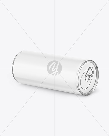 Metallic Drink Can w/ Glossy Finish Mockup