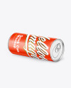 Metallic Drink Can w/ Glossy Finish Mockup