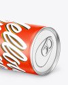 Metallic Drink Can w/ Glossy Finish Mockup