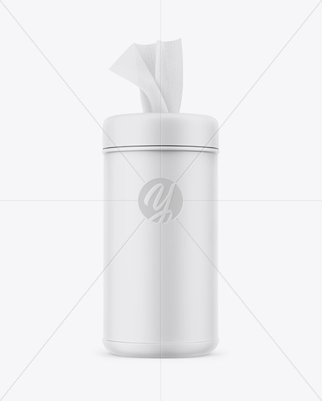 Matte Wipes Tube Mockup