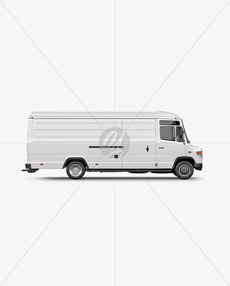 Panel Van Mockup - Side View