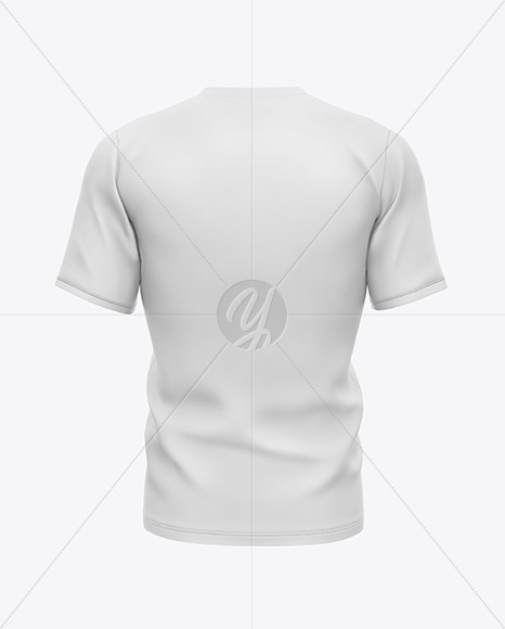 Men's Short Sleeve Henley Shirt Mockup