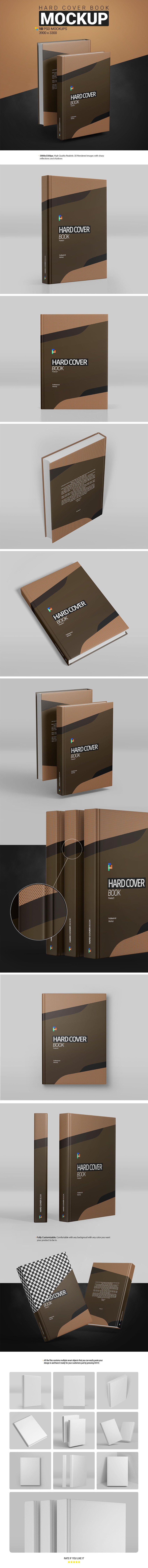 Hard Cover Book Mockup