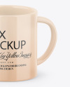 Kraft Box W/ Glossy Mug Mockup