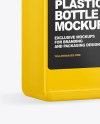 Plastic Rectangular Bottle Mockup