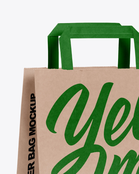 Kraft Paper Shopping Bag Mockup