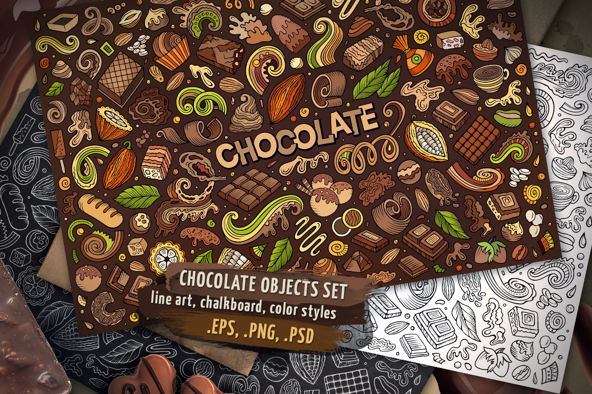 Chocolate Objects & Symbols Set Chocolate Objects & Symbols Set