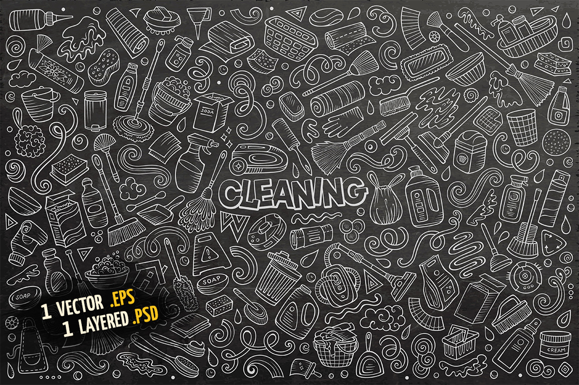 Cleaning Objects & Symbols Set Cleaning Objects & Symbols Set