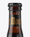 750ml Amber Stout Beer Bottle Mockup