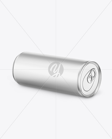 Matte Metallic Drink Can Mockup