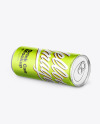 Matte Metallic Drink Can Mockup