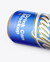 Matte Metallic Drink Can Mockup