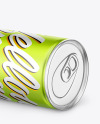 Matte Metallic Drink Can Mockup