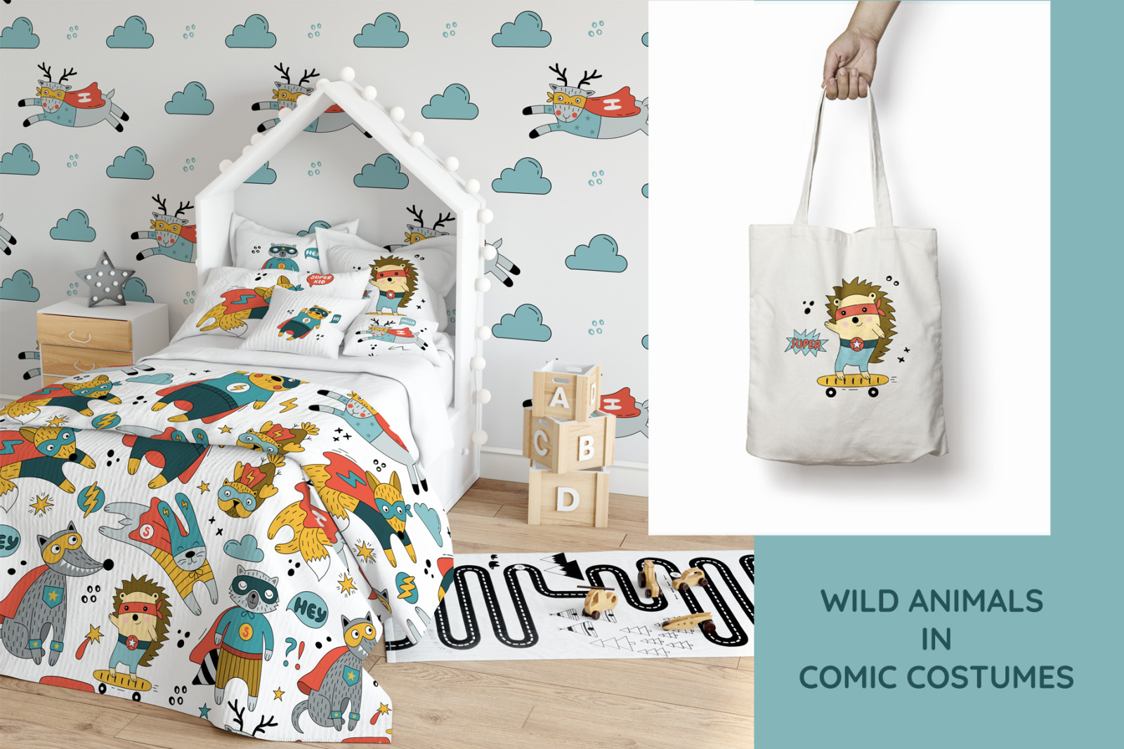 Wild Animals in Comic Costumes Wild Animals in Comic Costumes