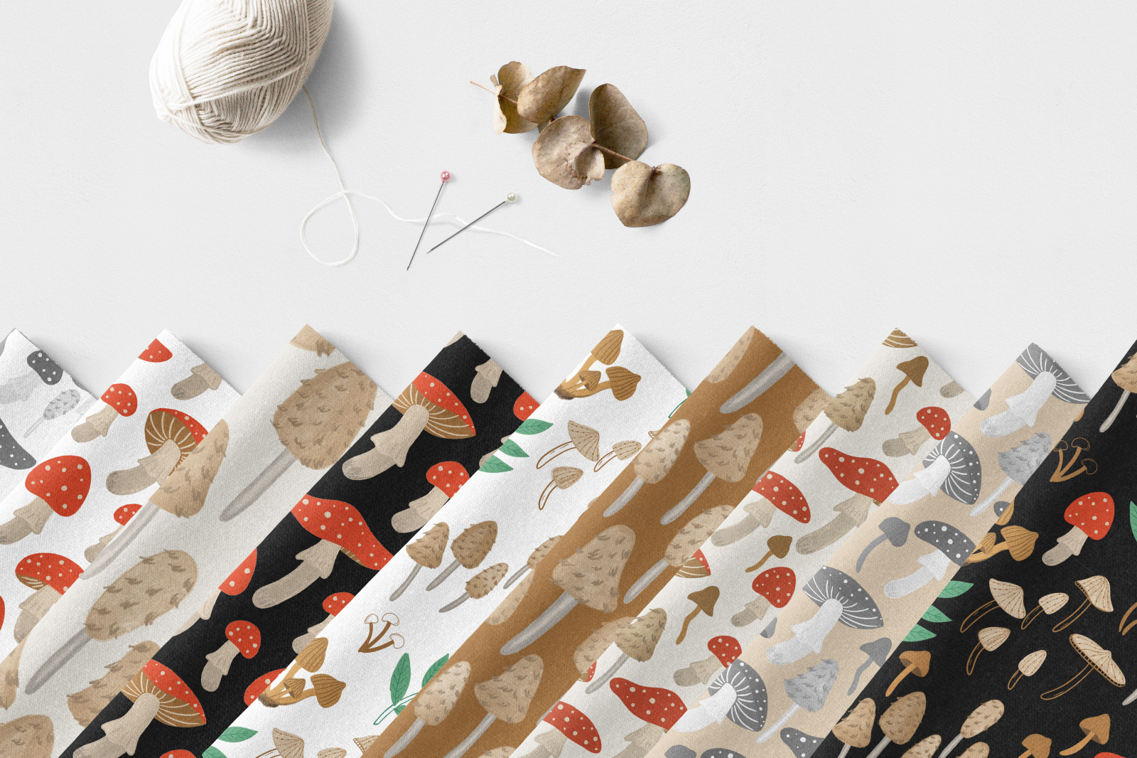 Mushroom pattern collection Mushroom pattern collection