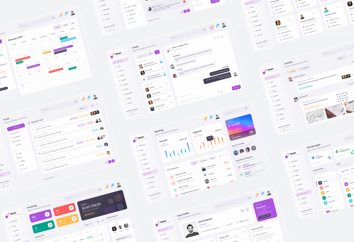 Geex - Modern Elegant Admin Dashboard UI Template Geex - Modern Elegant Admin Dashboard UI Template