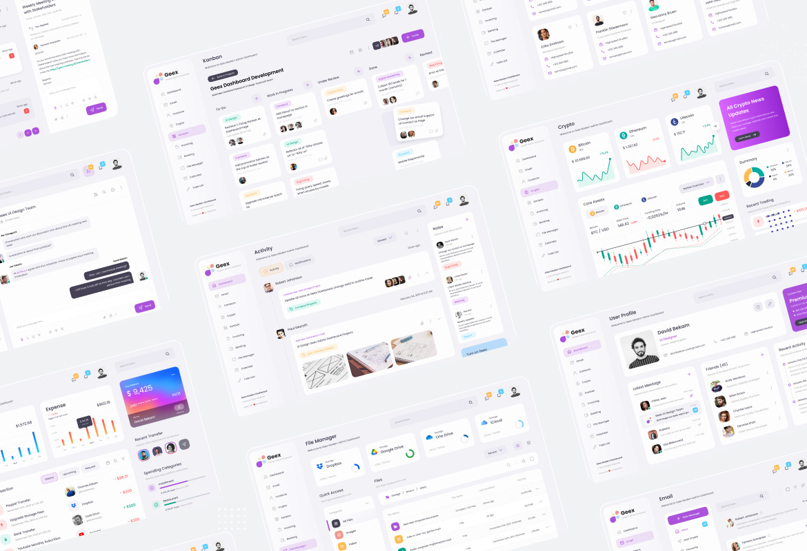 Geex - Modern Elegant Admin Dashboard UI Template Geex - Modern Elegant Admin Dashboard UI Template
