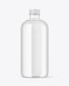 Clear Glass Bottle Mockup