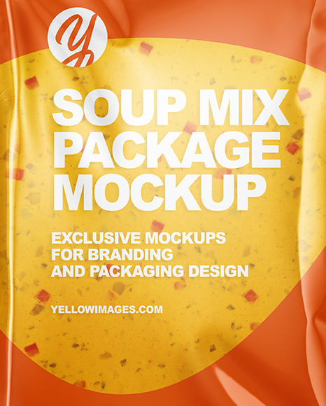 Soup Mix Package Mockup