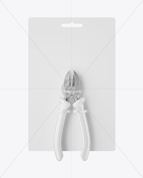 Cutting Pliers Mockup - Front View