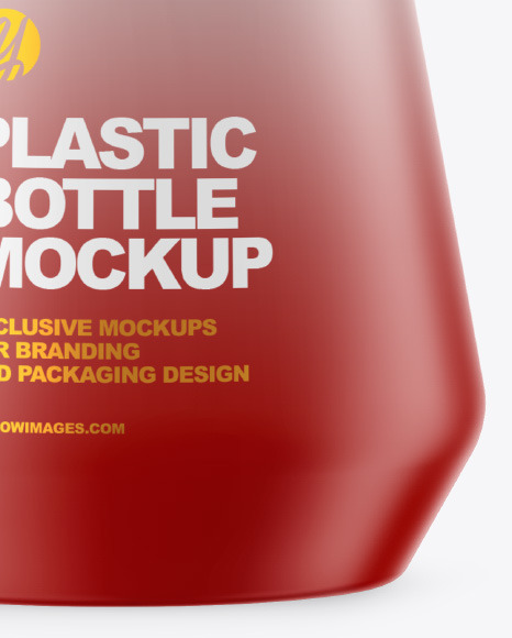 Matte Plastic Bottle Mockup