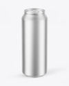 Matte Metallic Drink Can Mockup