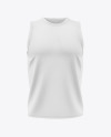 Men's Heather Sleeveless Shirt Mockup - Front View