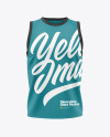 Men&#039;s Heather Sleeveless Shirt Mockup - Front View