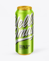 Metallic Drink Can Mockup