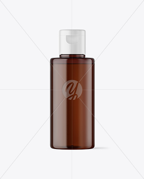 Amber Cosmetic Bottle Mockup