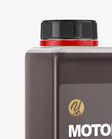 Rectangular Semitransparent Bottle Mockup