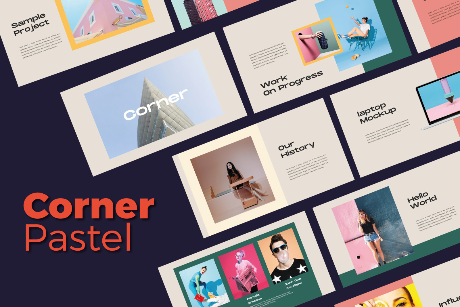 Corner Powerpoint Template Corner Powerpoint Template