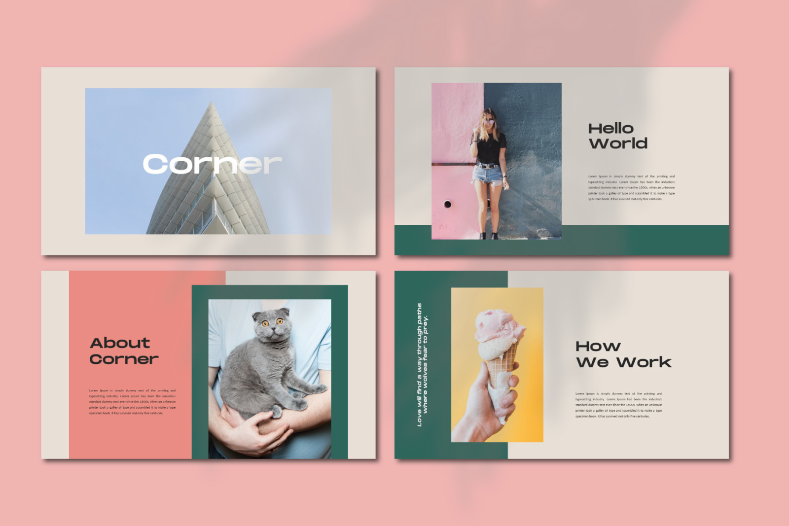 Corner Powerpoint Template