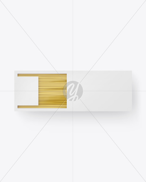 Box with Spaghetti Mockup