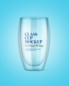 Clear Glass Cup Mockup