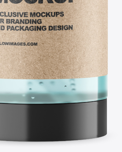 Clear Cosmetic Bottle Mockup