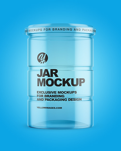 Clear Empty Jar Mockup