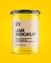 Clear Empty Jar Mockup