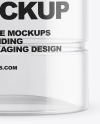 Clear Empty Jar Mockup