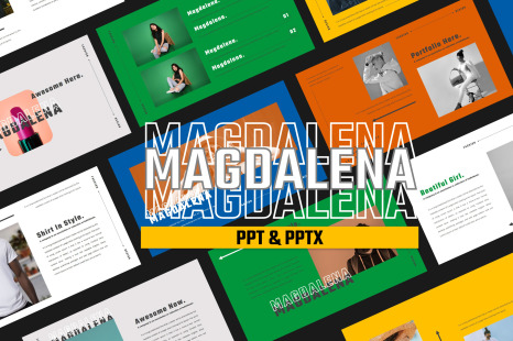 MAGDALENA Powerpoint Template - Report