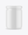 Glossy Jam Jar Mockup