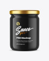 Glossy Jam Jar Mockup