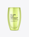 Clear Glass Cup Mockup